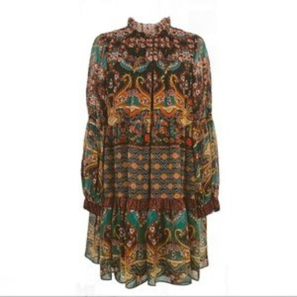 Alice And Olivia Dress Marcella Spellsbound Paisley mini - Picture 10 of 15